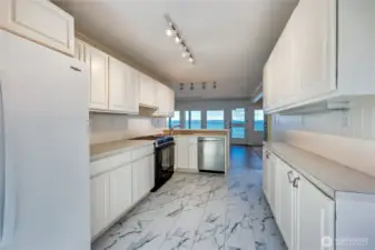Galley style kitchen