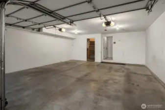 2 Car Garage with Storage