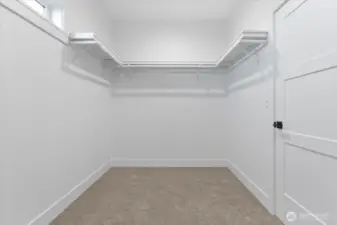 Primary walk in closet