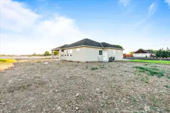 Huge backyard. Tons of room for garden, shop and more!