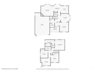 1st and 2nd floors floorplan with expansive layout