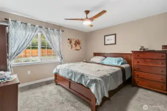 Third bedroom overlooks the front yard.