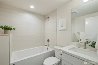 Full bath on the lower level.