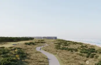 Golf Course depiction showing Bld9 at a distance.