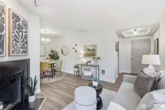 Everything has been freshly painted.