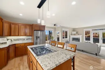 Open floor plan makes entertaining easy!