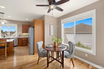 Relax with your morning coffee and gaze at Mt. Rainier!