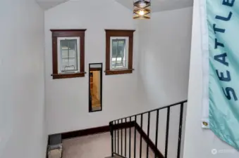 Unit 3 - Private stairwell up to the 3rd bedroom.
