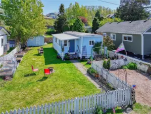 Fenced yard