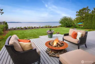 Gas fireplace is plumbed for gas so you never run out!