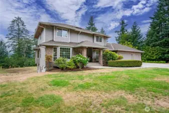 Custom 2-story with full daylight basement on acreage originally built in 1992 by Terhune builder