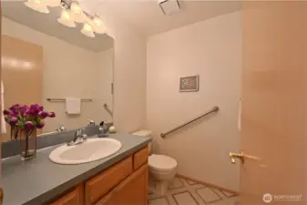 Half bath on the main level