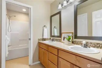 Upstairs hallway bathroom
