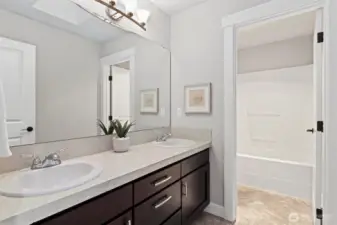 Upstairs laundry room
