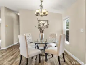 Dedicated dining space