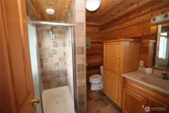 3/4 bathroom downstairs