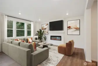 Enjoy nature from the comfort of your own home with a greenbelt behind.   Pictures are for representational purposes only, colors and features may vary.