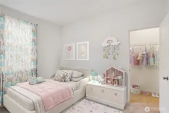 Downstairs bedroom.   Pictures are for representational purposes only, colors and features may vary.