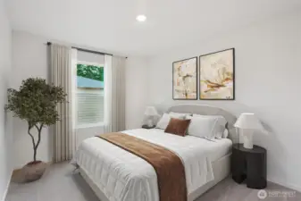 Additional bedroom upstairs   Pictures are for representational purposes only, colors and features may vary.