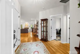 A welcoming entry with space for your coats, shoes, and more!