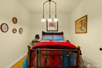 A cozy guest retreat ready for a good book and peaceful slumber.