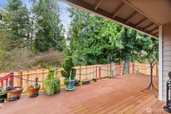 Add your deck furniture and a BBQ with your beautiful flowers with your PNW forest backdrop to create wonderful memories.