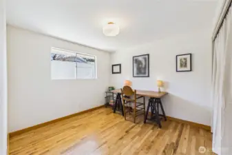 Bedroom #2 currently used as an office