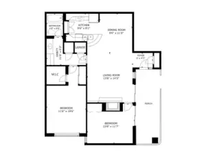 Sizes and dimensions are approximate. Actual may vary.