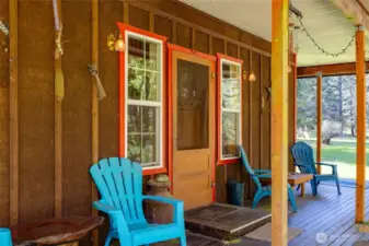 Inviting front porch