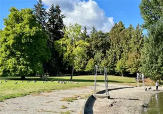 The Burke Gilman Trail passes Matthews Beach Park, only a few short blocks away.