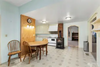 Dining area off of kitchen