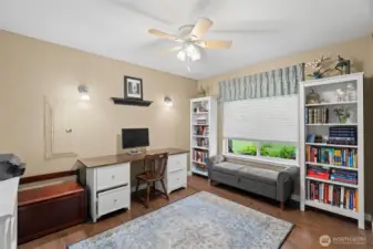 Front room is great living, office or play space!