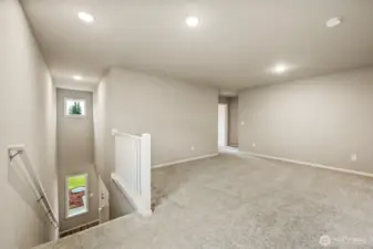 Bonus room/Loft space on 2nd floor-Interior Pictures: Disclaimer- Photos are of another Finley floor plan from a previous community, photos are for illustrative purposes only. Finishes, flooring, upgrades, or other features may vary.