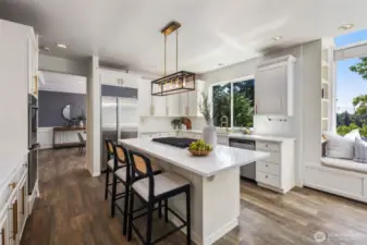 Large island with seating