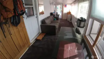 Enclosed porch, bonus living space