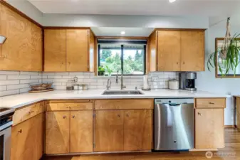 Kitchen w/ Original Refinished Cabinetry