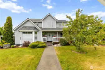Lots of garden space, fruit trees and mature landscaping.