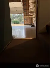 Garage view from inside the home