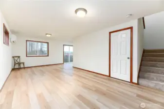 large living room with main floor A/C