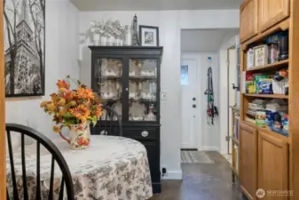 Dining Room to Bathroom and Back Door