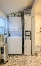 Washer and Dryer in Bathroom