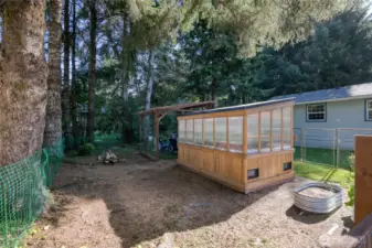 Second portion of the backyard
