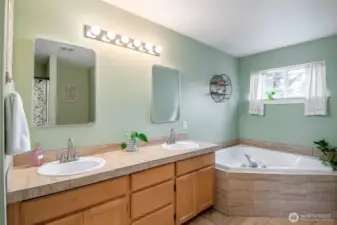 Soaking tub and shower