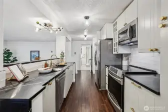 Updated kitchen with Stainless Steel Appliances