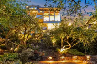 This home sits with an unobstructed views of the city