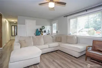 Living room with tons of natural light