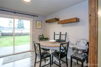 Dining area with room for entertaining