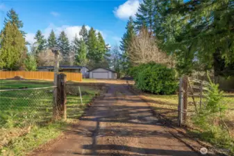 Long driveway provides easy access to the newly updated home and abundant RV, boat, or trailer parking.