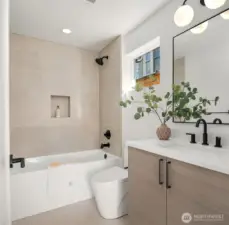 First floor full bathroom