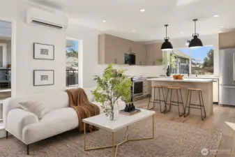 main living level on second floor